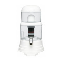 Nispira 12L (3 Gallon) Mineral Water Purifier Tower System – Countertop Gravity Water Filter for Home & Office