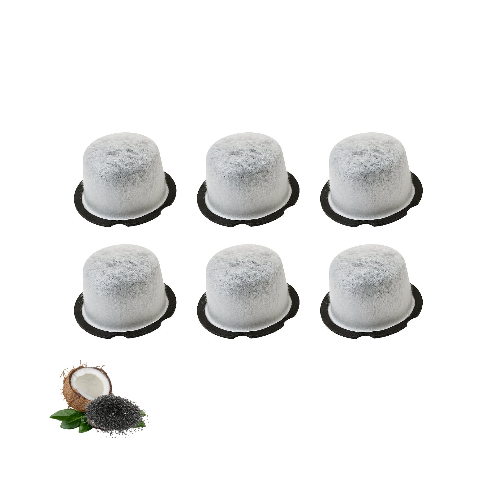 Nispira C7CGFLTR WC01X21020 Charcoal Water Filters Replacement For GE Café, GE Profile Grind & Brew, Specialty Coffee Maker with Thermal Carafe