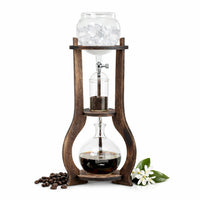 Nispira BD-7 Wooden Frame Ice Cold Brew Dripping Coffee Maker – Handcrafted Cold Brew Brewer for Home Café Experience
