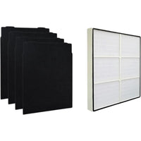 Nispira True HEPA Carbon Filter Set Compatible with Sears Kenmore Air Purifier 83375, 83376, 83200, 83202, 295 Series