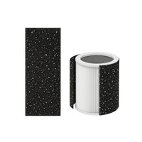 Nispira 3-In-1 True HEPA Activated Carbon Filter Replacement Compatible with Hunter HP400 Air Purifier H-HF400-VP | Removes Smoke, Dust, VOCs Chemical