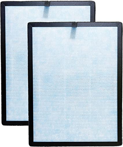 Nispira 3-In-1 Blue True HEPA Activated Carbon Filter for Airtok AP1002 Air Purifier Removes Odors and Smoke